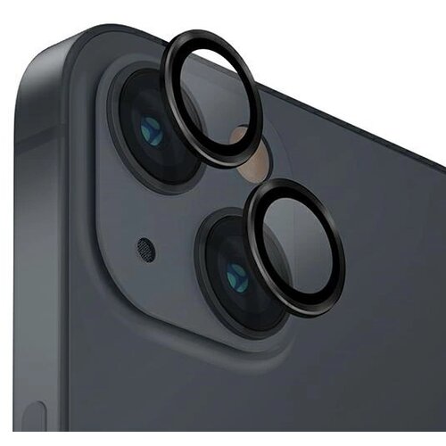 Uniq SZKŁO OPTIX ALUMINIUM CAMERA LENS PROTECTOR NA OBIEKTYW APARATU IPHONE 14 / 14 PLUS Z APLIKATOREM - CZARNE, (21911554) Slike
