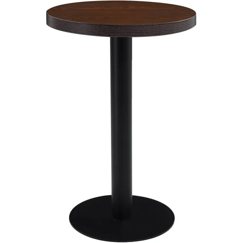 Bistro stol tamnosmeđi 50 cm MDF