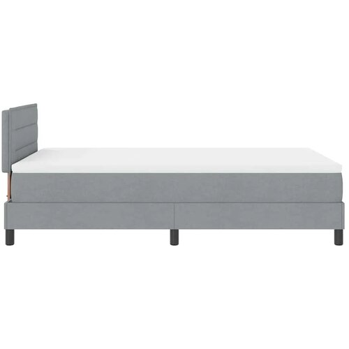 Box spring krevet Svjetlosiva 120 x 190 cm tkanina - Svjetlosiva 120 x 190 cm Dizajn linija Slike