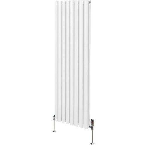Monster ovalni radiator in ventili - 1600 mm x 480 mm - bel, (21569866) Cene