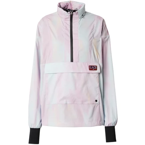 Ea7 Emporio Armani Sportska jakna pastelno plava / pastelno žuta / pastelno roza / crna
