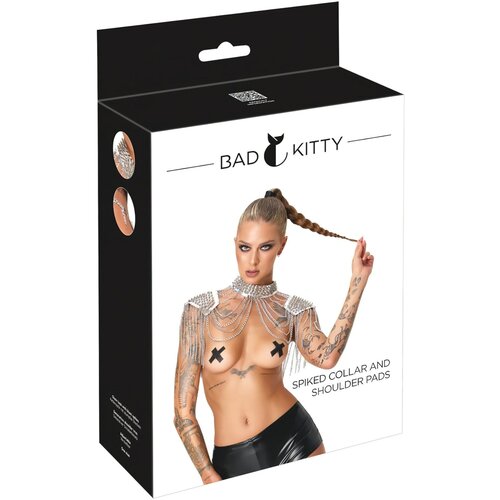 Bad Kitty lančani ukras za rame (srebrni) Cene
