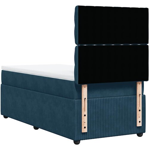 Box spring krevet s madracem tamnoplavi 100x200 cm bar&amp;scaron;unasti Slike