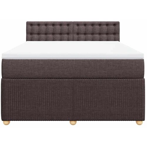  Boxspring - Krevet s oprugama i madracem tamnosmeđi 160x200 cm tkanina - Tamno smeđa 160 x 200 cm gumbi Slike