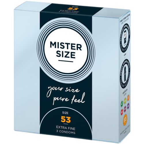 Mister Size tanki kondom - 53mm (3kom) Slike