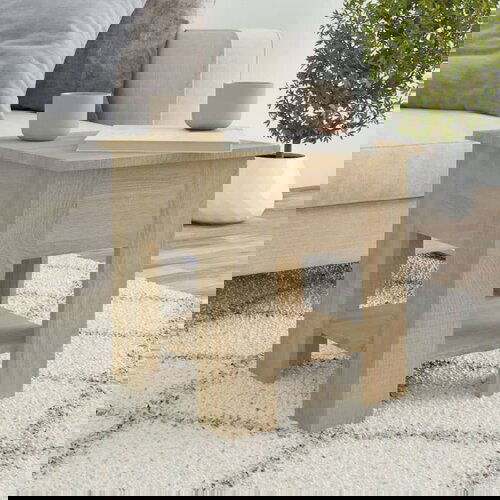 Furnova Klubska mizica sonoma hrast 40x40x42 cm konstruiran les, (21914819) Slike