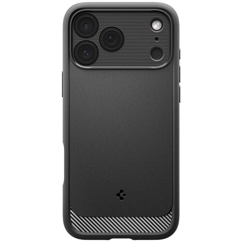Spigen Rugged Armor MagSafe maska za iPhone 17 Pro ACS10329 - mat crna Slike