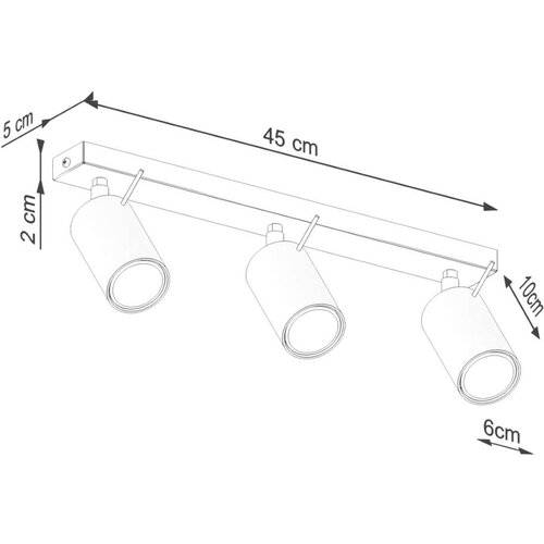  Sollux SL.1508 - Spot svetlo RING 3xGU10/10W/230V crvena Slike