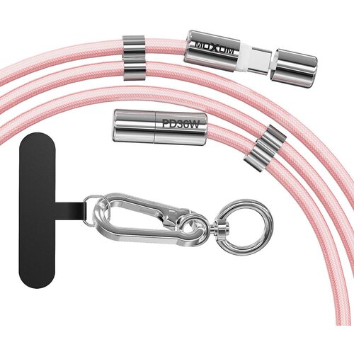Moxom USB data kabal MX-CB313 Type-C to Lightning strap/ roza Slike