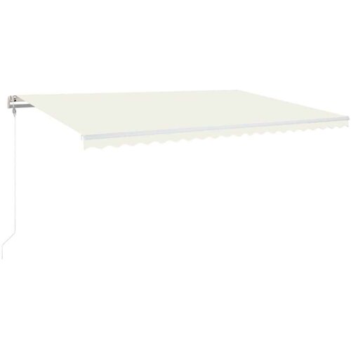  Automatska tenda sa senzorom za vjetar LED 500x350 cm krem Slike