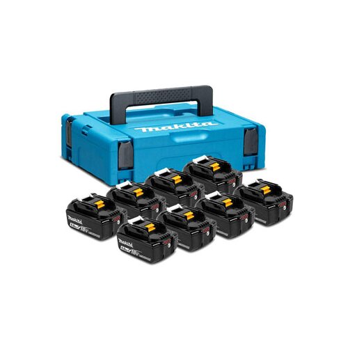 Makita 199697-1 LXT Power set u koferu MAKPAC 1, BL1850B - 8 komada Slike
