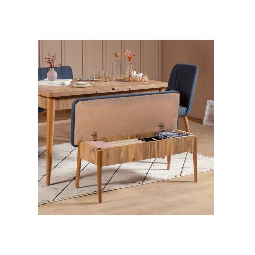 Hanah home trpezarijska klupa vina bank dark blue atlantic Cene