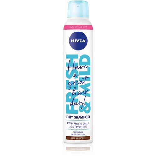 Nivea Fresh Revive suh &amp;scaron;ampon za temne lase 200 ml za ženske Slike
