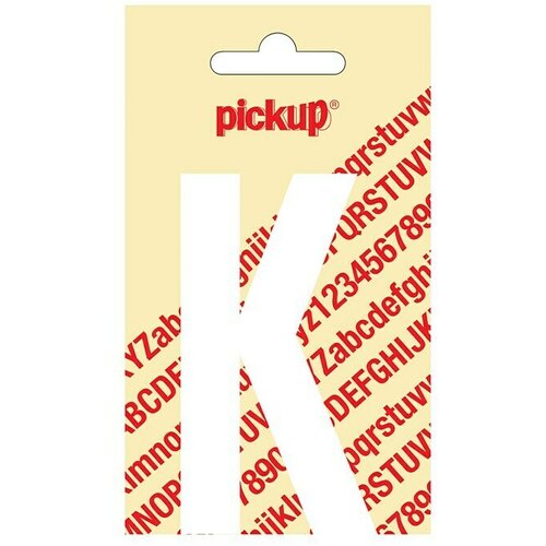Pickup Naljepnica (Motiv: K, Bijele boje, Visina: 90 mm) Slike