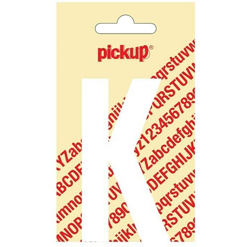 Pickup Samolepilni listki (Motiv: K, Bele barve, Vi&scaron;ina: 90 mm) Cene