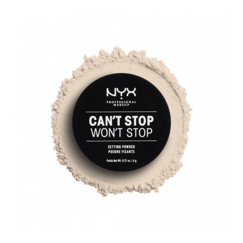 NYX Professional Makeup puder v prahu - Can't Stop Won't Stop Setting Powder - Light (CSWSSP01) Cene