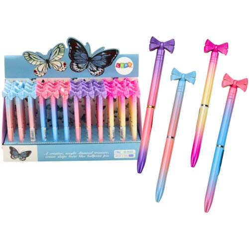  Pen with Bow Colorful Blue Refill 0.7mm Mix Cijene