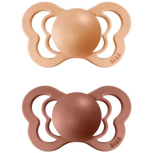 Bibs Couture Natural Rubber Size 1: 0+ months duda Peach / Woodchuck 2 kom Cijene