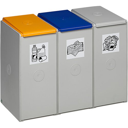 VAR Posoda za ločeno zbiranje surovin, za prostornino 40 l, 3 zbiralniki Cene