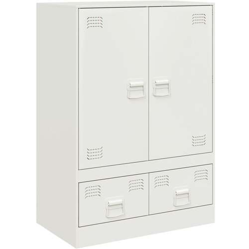 Maison Chic Komoda - Predalnik bela 67x39x95 cm jeklo, (21715952) Slike