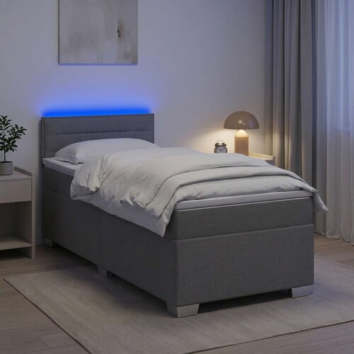  Krevet s box springom, madracem i LED-om Jjedan Slike