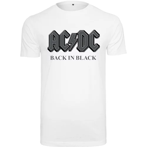 Merchcode ACDC Back In Black Tee white