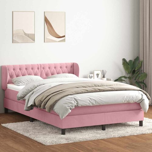 Box Spring krevet s madracem ružičasti 160x220 cm bar&scaron;un Cijene