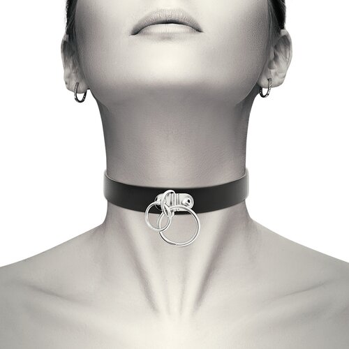Coquette Hand Crafted Choker Double Ring 229293 Black Cijene