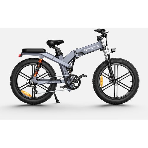 ENGWE X26 26-palčne zložljive debele pnevmatike, električno kolo, 1000 w motor, 48 v, 19,2 ah & 10 ah, dvojna baterija, 25 km/h, trojno vzmetenje - siva, (21337279) Cene