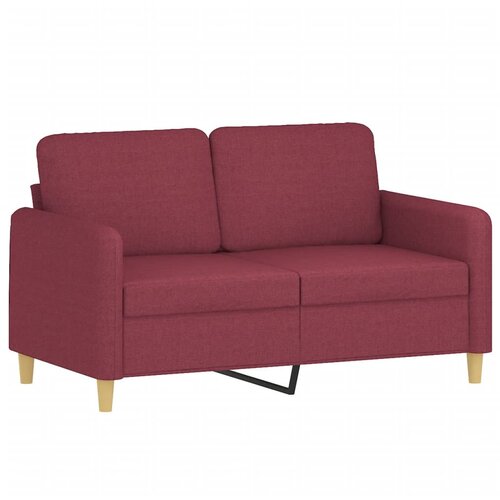 Maison Chic Dvosed kavč - Sofa - Kanape vinsko rdeč 120 cm blago, (21727403) Cene