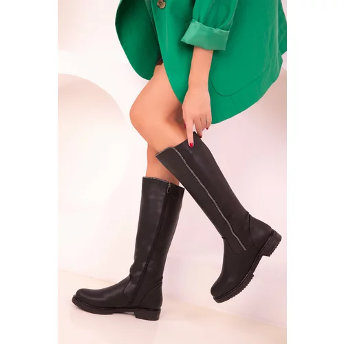 Soho Black Women's Boots 18342