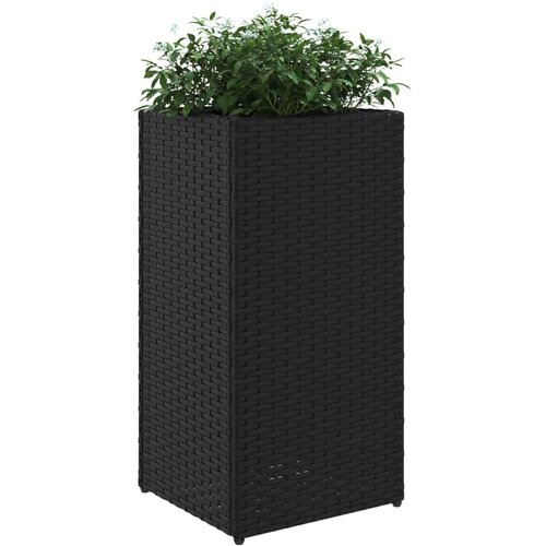  Vrtna sadilica crna 30 x 30 x 60 cm od poliratana Slike