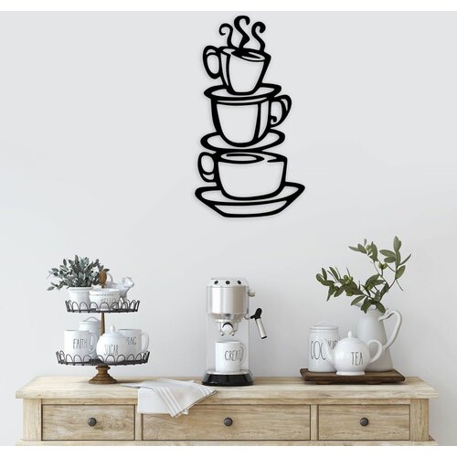 Wallity Dekorativni metalni zidni ukras Coffee Slike