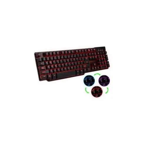  Tastatura gaming mechanical feel ESPERANZA HUNTER USB multicolor illuminated multimedia US layout EGK601