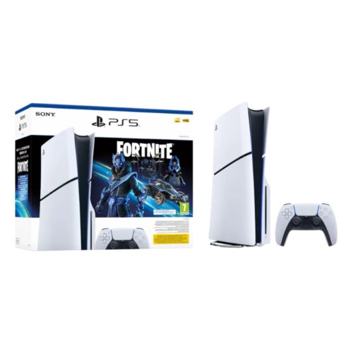 Play Station 5 Slim D Chasis + Fortnite God of War Slike