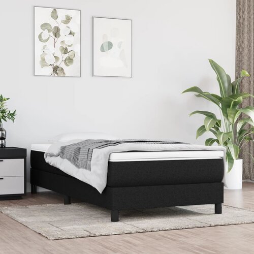 The Living Store Posteljni okvir črn 80x200 cm blago - Box Spring Posteljni Okvir, (21519886) Slike