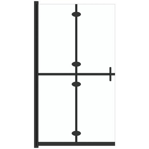 vidaXL Zložljiva pregrada za tu&scaron; prozorno ESG steklo 110x190 cm, (20683735) Cene