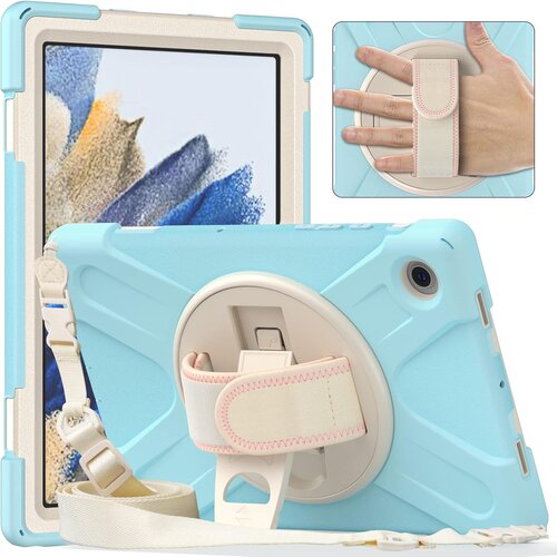 JTech Ohi&scaron;je za Samsung Galaxy Tab A8 10,5" z naramnico Modro, (22025655) Cene
