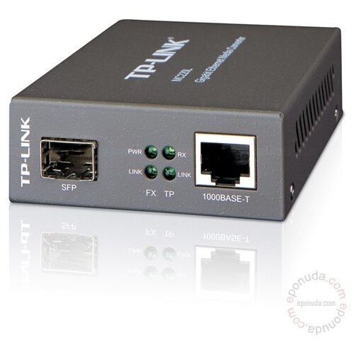 Tp-link Gigabitni mrežni konverter, SFP / LAN - MC220L, Sivi Cijene