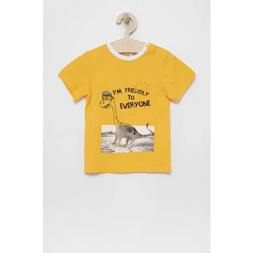 Birba Trybeyond Dječja pamučna majica kratkih rukava boja: žuta, s tiskom
