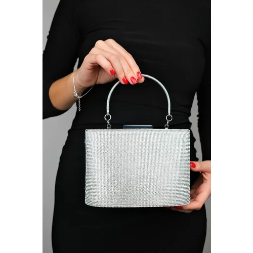 LuviShoes REYES Silver Stone Women's Hand Bag