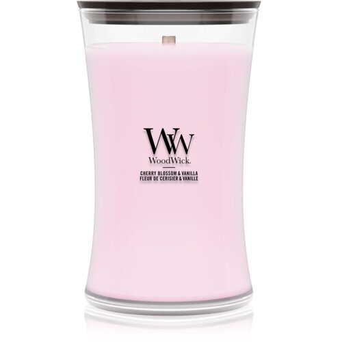 WoodWick Cherry Blossom & Vanilla di&scaron;eča sveča z lesenim stenjem 610 g Cene