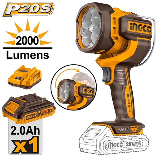 Ingco akumulatorska radna lampa CWLI20881 20V 1x2,0Ah SUPER Cene