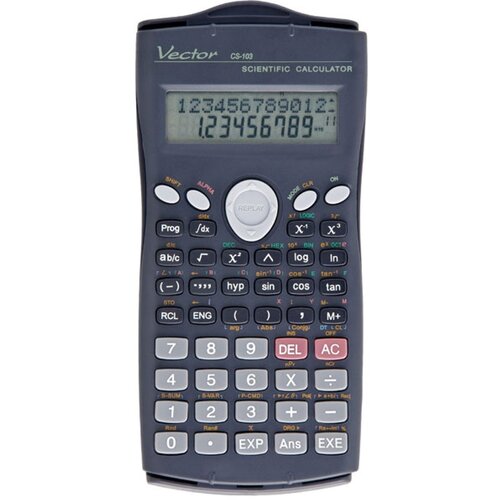 VECTOR KAV CS-103 scientific calculator, 279 functions, 80x170mm, black Slike