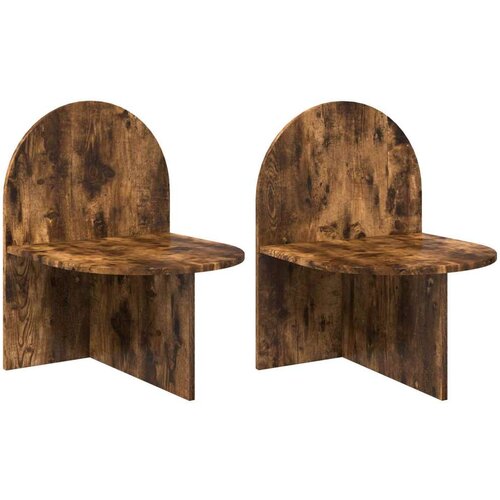  Noćni ormarić 2 pcs Dimljeni hrast 48 x 49 x 65 cm - Dimljeni hrast 2 48 x 49 x 65 cm Cene