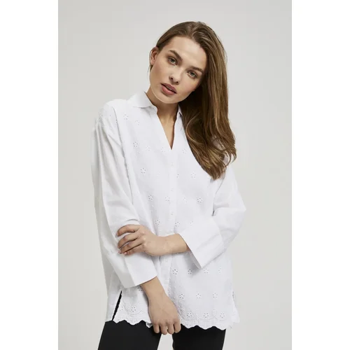 Moodo Women's romantic shirt - white