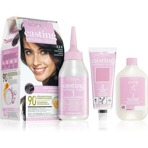 L´Oréal Paris Casting Creme Natural Gloss semi permanentna barva za lase odtenek 323 Brown Chocolate Cene