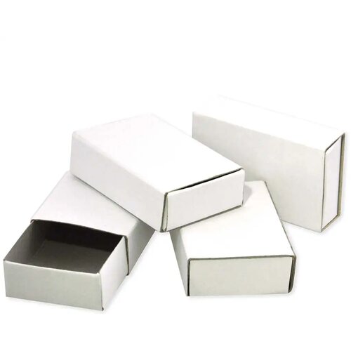 Playbox PlayBox: Naravna bela barva okrasna &scaron;katlica za vžigalice 55x35x15mm, paket 50 kosov. Cene