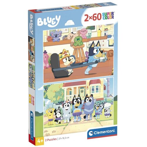 Clementoni Plavi puzzle 2x60 komada Cene