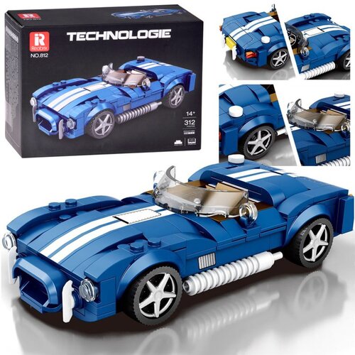  Tehnički blokovi Sportski automobil plavi klasični roadster 312 dijelova ZA5792 Cijene